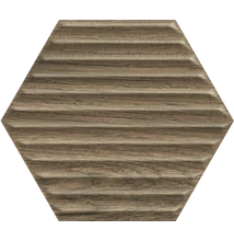 paradyz serene brown heksagon sturcture csempe 19,8x17,1 cm