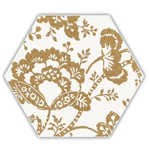 paradyz shiny lines gold hexagon inserto C 19,8x17,1 cm