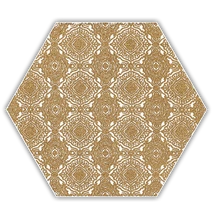paradyz shiny lines gold hexagon inserto E 19,8x17,1 cm