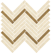 paradyz sunrise beige mosaic shiny 28,1x30,1 cm