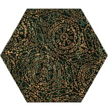paradyz urban colours green inserton hexagon A 19,8x17,1 cm