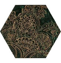 paradyz urban colours green inserton hexagon B 19,8x17,1 cm