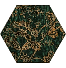 paradyz urban colours green inserton hexagon C 19,8x17,1 cm