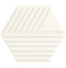 paradyz woodskin bianco hexagon sturcture C 19,8x17,1 cm