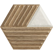 paradyz woodskin mix hexagon sturcture C 19,8x17,1 cm