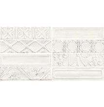 ragno eden decoro tin bianco csempe R12C 7x28 cm