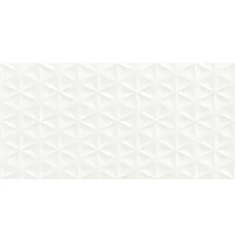 ragno fantasy bianco satinado struttura prisma 3D csempe R57F 30x60 cm