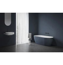 ravak freedom o tec térbenálló akrilkád 170x77 deepsea blue, fehér lefolyóval