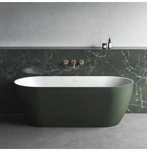 ravak freedom o tec térbenálló akrilkád 170x77 grey green, fehér lefolyóval