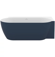 ravak freedom corner II tec r térbenálló akrilkád 175x86 fehér/ deepsea blue lefolyóval