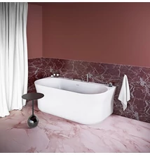 ravak ypsilon wall térbenálló akrilkád wall 178x86 fehér, fehér túlfolyóval