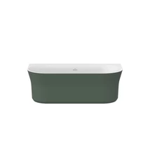 ravak ypsilon wall térbenálló akrilkád wall 178x86 fehér,grey green, fehér túlfolyóval