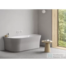 ravak ypsilon wall térbenálló akrilkád wall 178x86 fehér, smoke grey, fehér túlfolyóval