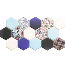 realonda hex noveau blue 26,5x51 cm