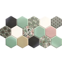 realonda hex noveau green 26,5x51 cm