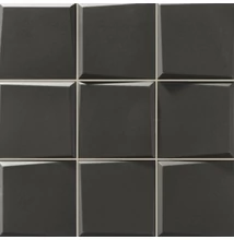 realonda pattern negro 33x33 cm