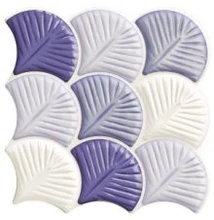 realonda scale shell blue csempe 30,7x30,7 cm