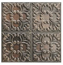 realonda tin tile copper 44x44 cm