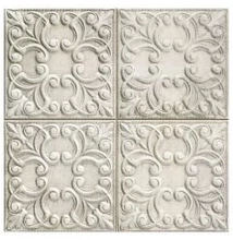 realonda tin tile pearl 44x44 cm
