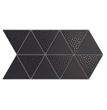 realonda triangle black deco csempe 48,5x28 cm