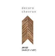 rondine sherwood chevron decoro mahogany 24x50 cm