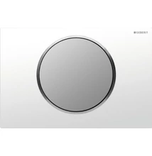 Geberit Sigma 10 matt króm fehér műanyag nyomólap