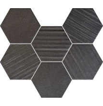 tubadzin horizon hex black 298x221 mm