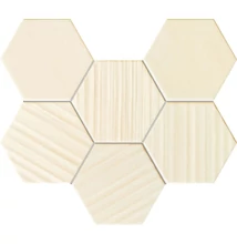 tubadzin horizon hex ivory 298x221 mm