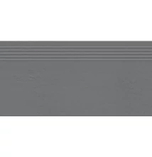 tubadzin industrio graphite lépcsőlap 59,8x29,6 cm