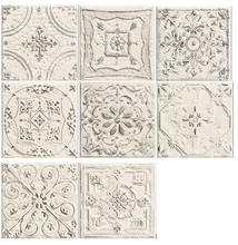 tubadzin Tinta white dekor 14,8x14,8 cm