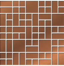 valore copper glass mosaic 25x25 cm