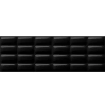 cersanit black glossy pillow csempe 25x75 cm