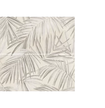 cersanit foggy night wall light grey inserto leaves satin dekor 59,8x59,8 cm