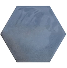 cifre moon hex blue fényes csempe 16x18 cm