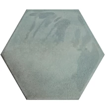 cifre moon hex green fényes csempe 16x18 cm