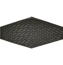 cifre viena hex antracita fényes dekor csempe 10x20 cm