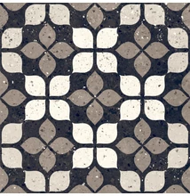 delconca frammenti FR8 nero fiore 20x20 cm