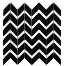 dunin black&white pure black chevron mix 31x30,5 cm