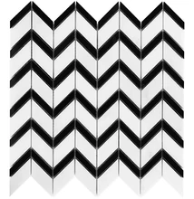 dunin black&white chevron mix glossy 31x30,5 cm