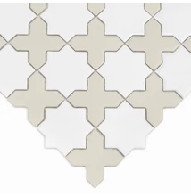dunin star & cross white mix matt 30,2x30,2 cm