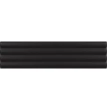 equipe costa nova onda black matt csempe 5x20 cm