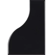 equipe curve black gloss csempe 8,3x12 cm