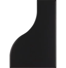 equipe curve black matt csempe 8,3x12 cm