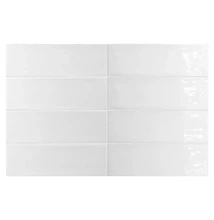 equipe fango blanc gloss csempe 5x15 cm