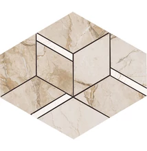 la fabbrica bolgheri stone beige rombo mozaik 37x22 cm