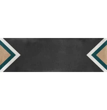la fabbrica small trend black fényes csempe 6,5x20 cm