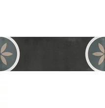 la fabbrica small trend sun black fényes csempe 6,5x20 cm