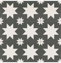mainzu fired star gblack padlólap 20x20 cm