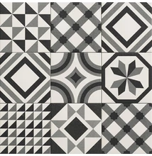 mainzu trinity black padlólap 20x20 cm