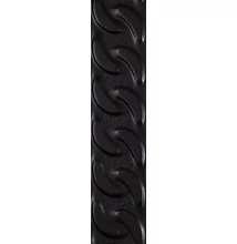 paradyz fashion spirit black str. matt csempe 9x39,8 cm